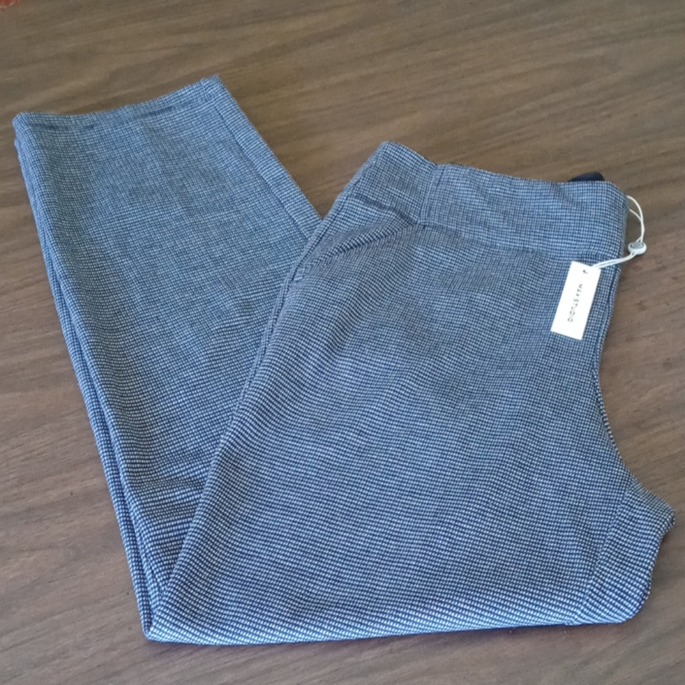 Max Studio Stretchy Trouser Pants Checkered NWT L